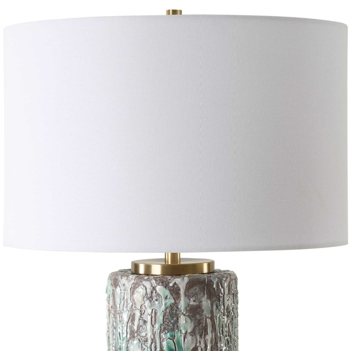 Crackled Ceramic Table Lamp by Uttermost Meltdown, alternate view 4