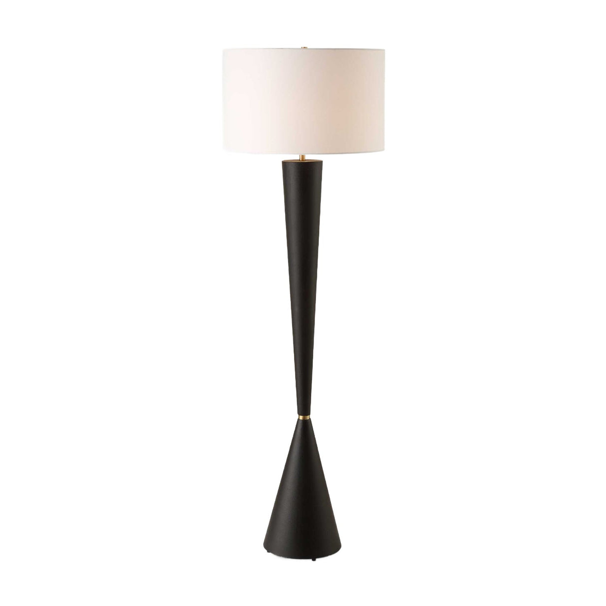 Modern European furniture - Black Iron Tapered Floor Lamp - www.oroa.com