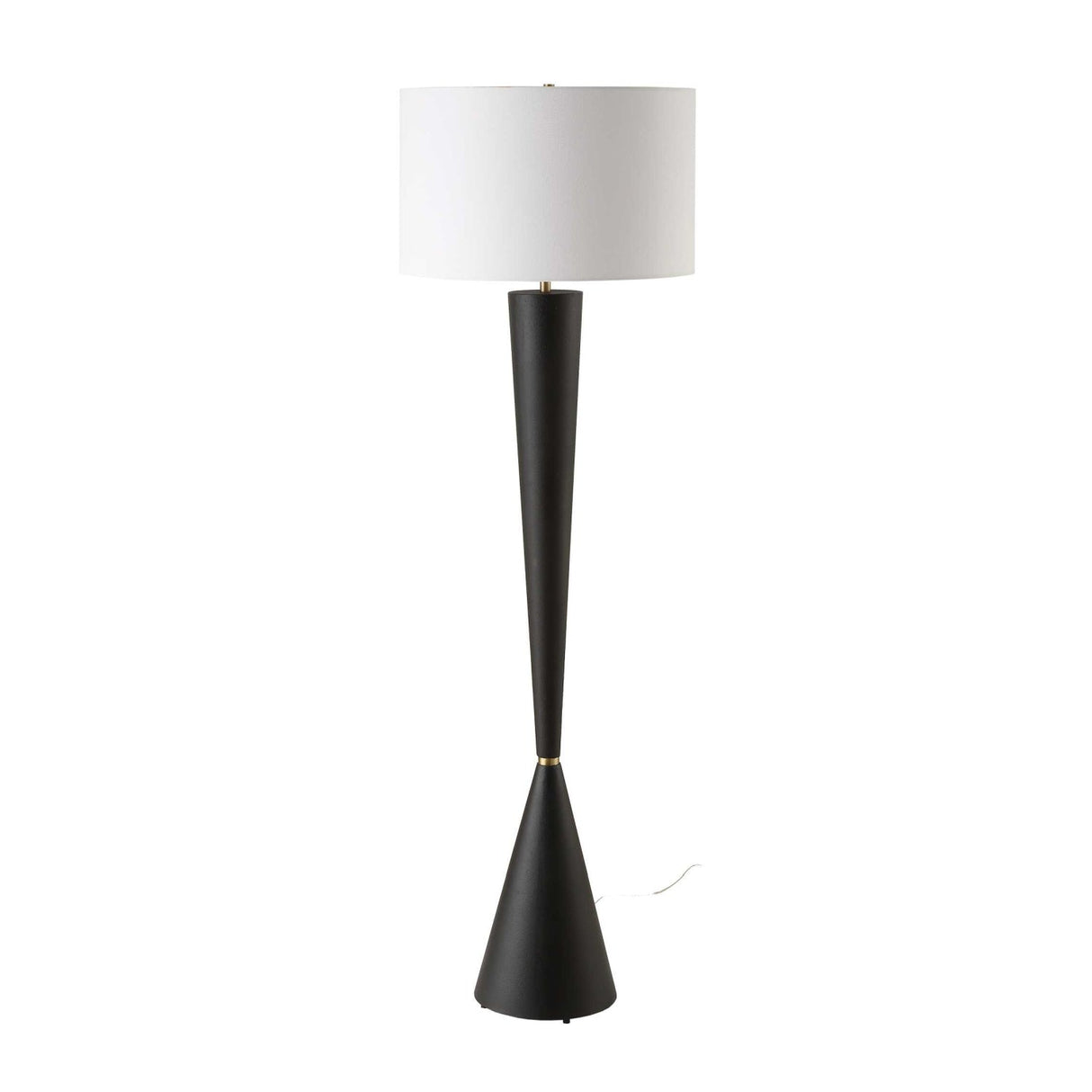 Modern European furniture - Black Iron Tapered Floor Lamp - www.oroa.com