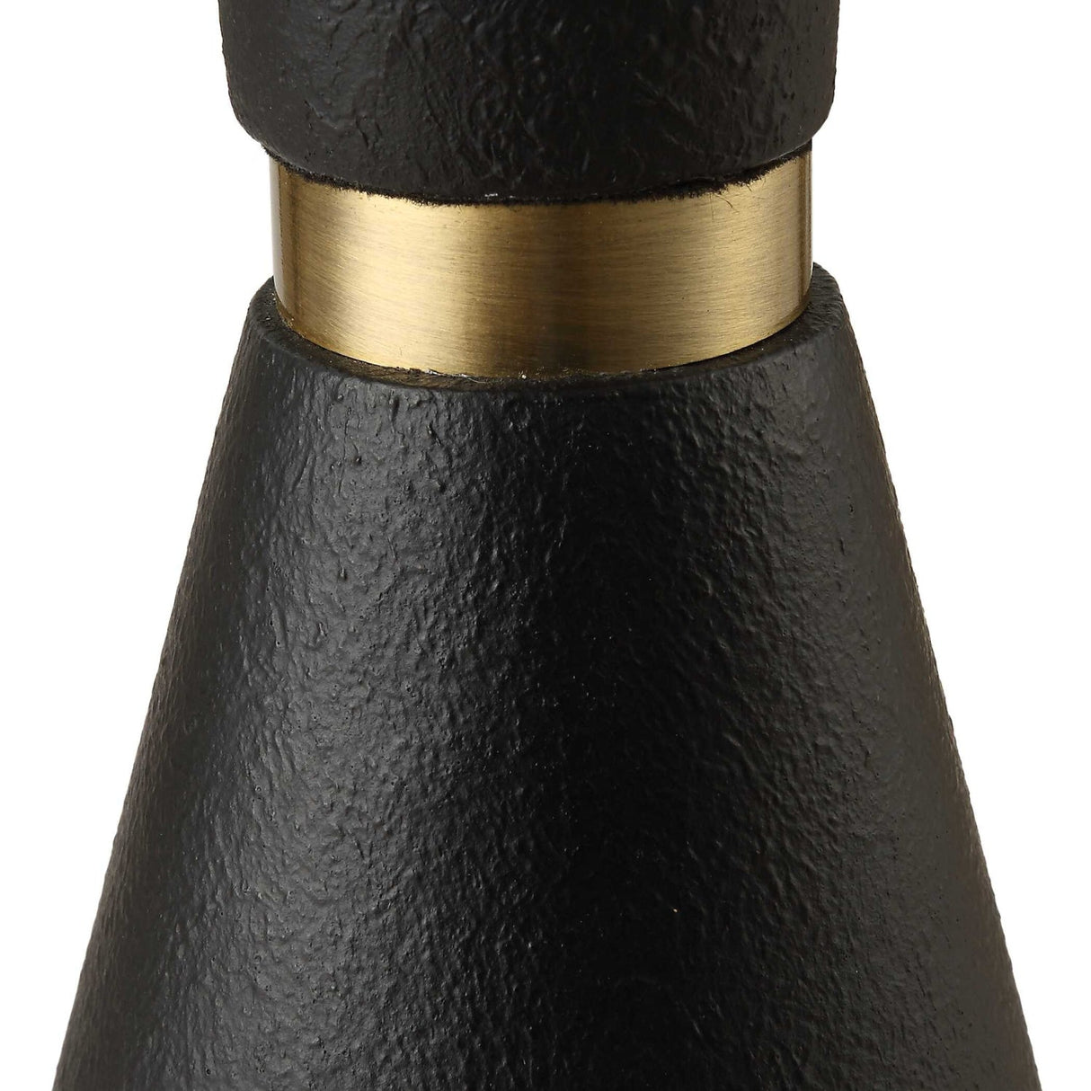 Modern European furniture - Black Iron Tapered Floor Lamp - www.oroa.com