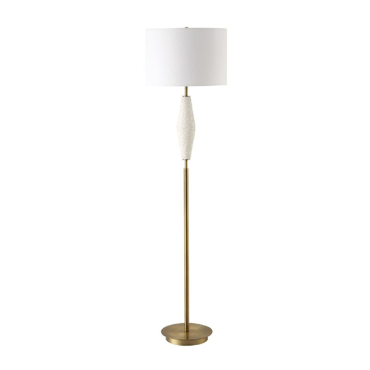 White Ceramic Floor Lamp | Uttermost Quite The Buzz - www.oroa.com