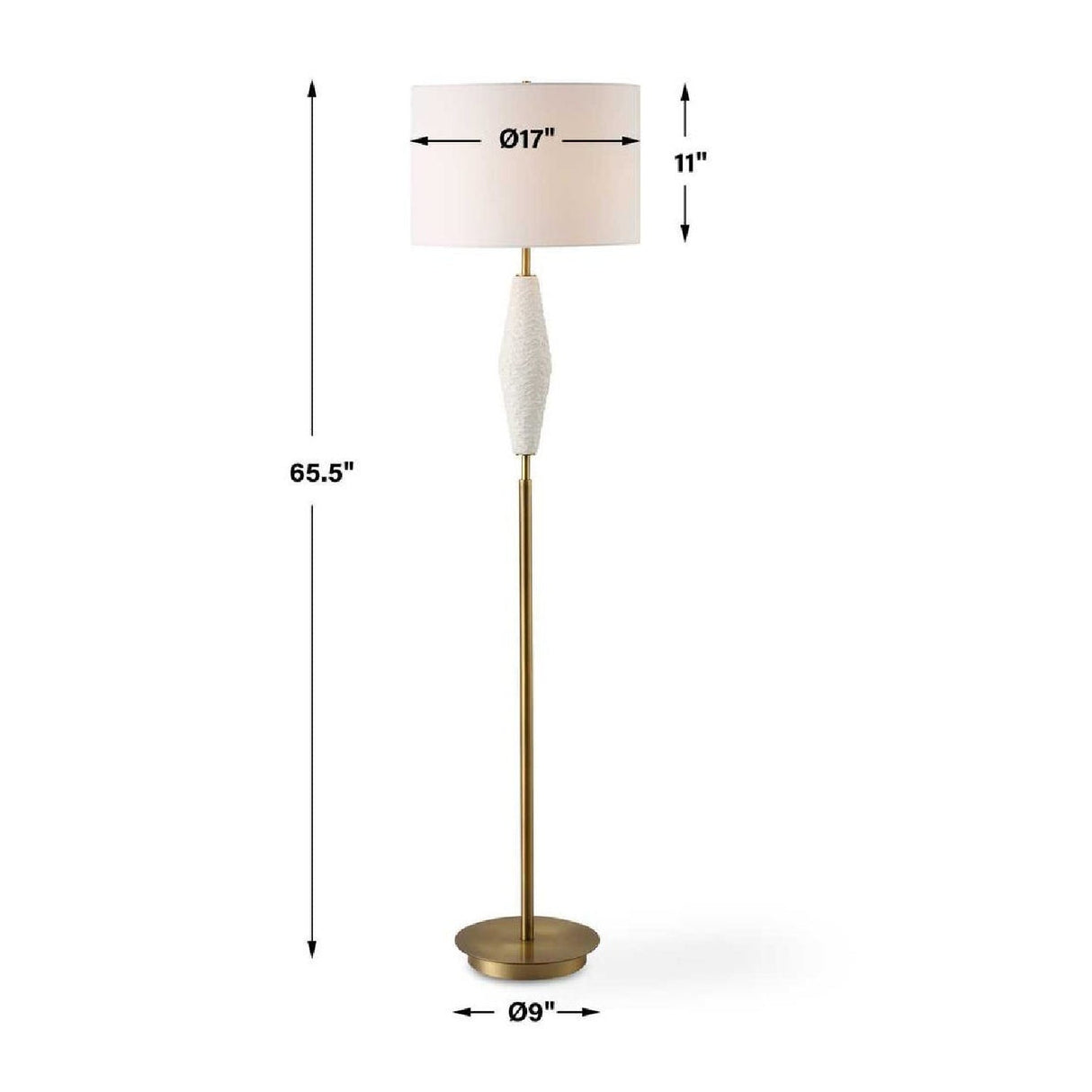 White Ceramic Floor Lamp | Uttermost Quite The Buzz - www.oroa.com