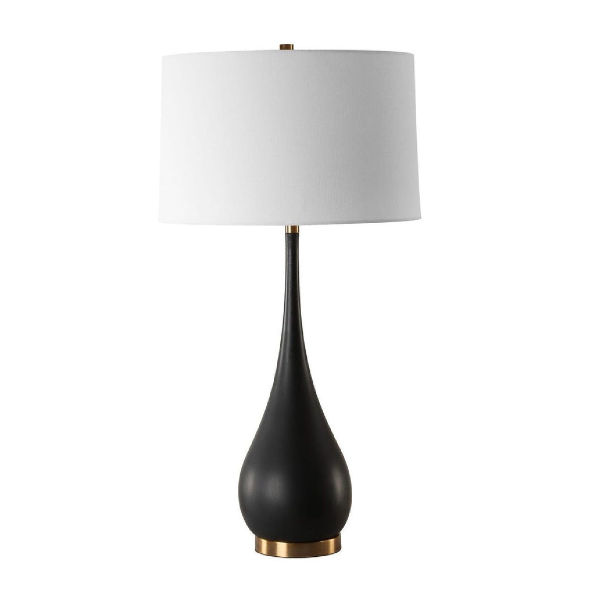 Black Teardrop-Shaped Table Lamp by Uttermost Nocturnal, alternate view 3