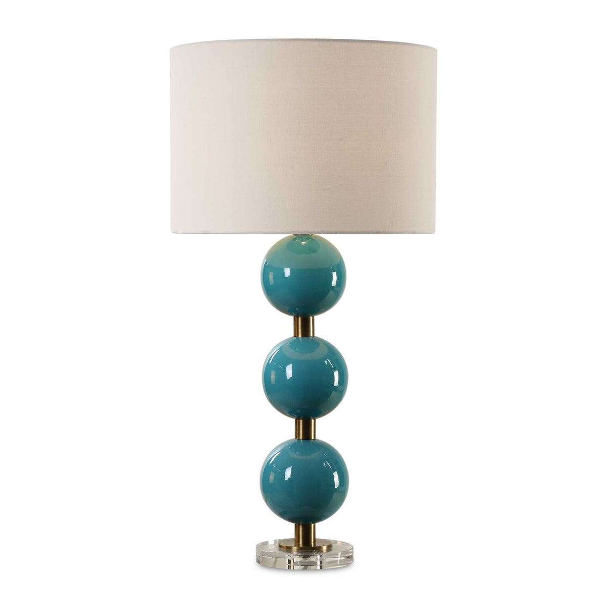Blue Ceramic Spheres Table Lamp by Uttermost Palawan