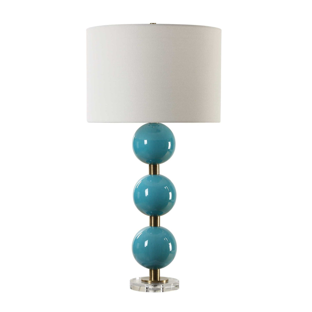 Blue Ceramic Spheres Table Lamp by Uttermost Palawan, alternate view 3