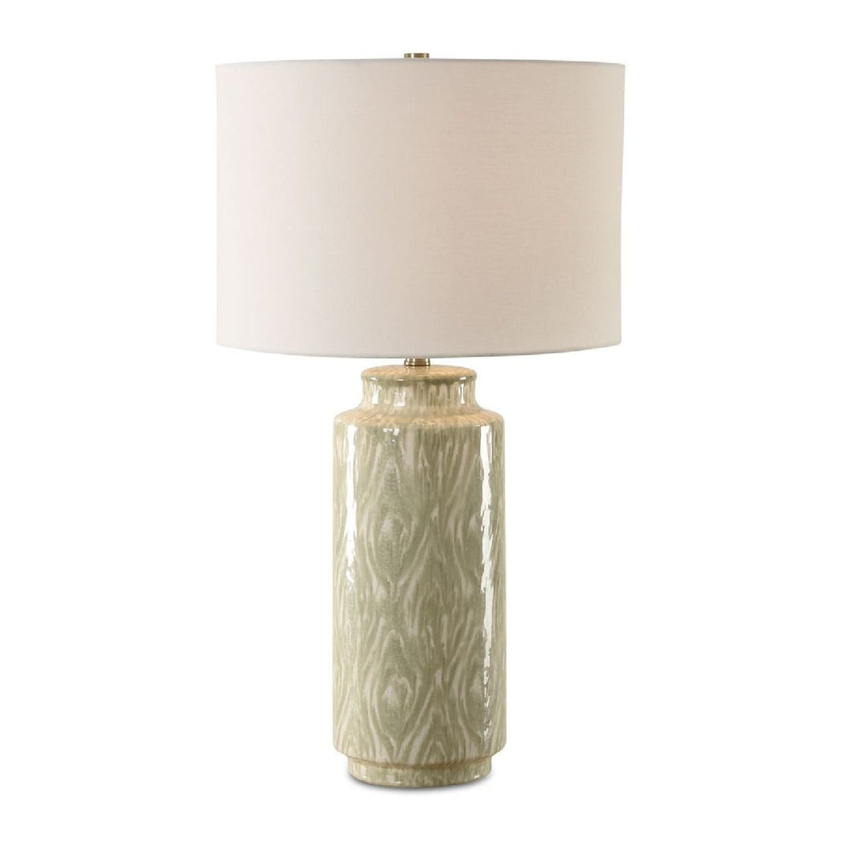 Patterned Cream Ceramic Table Lamp by Uttermost Laurel, alternate view 3