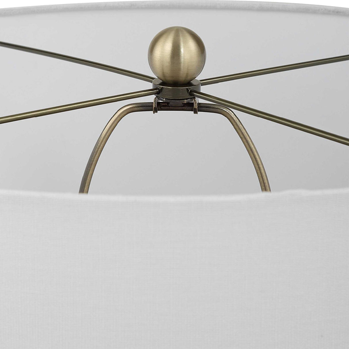 Modern European furniture - Ribbed Gray Ceramic Table Lamp by Uttermost Graphite - www.oroa.com