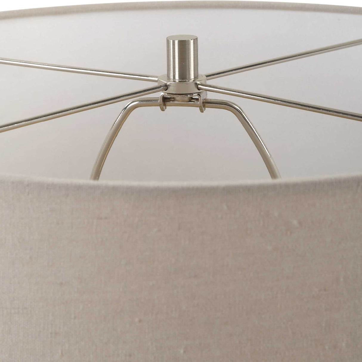 Modern European furniture - Distressed White Stone Table Lamp - www.oroa.com