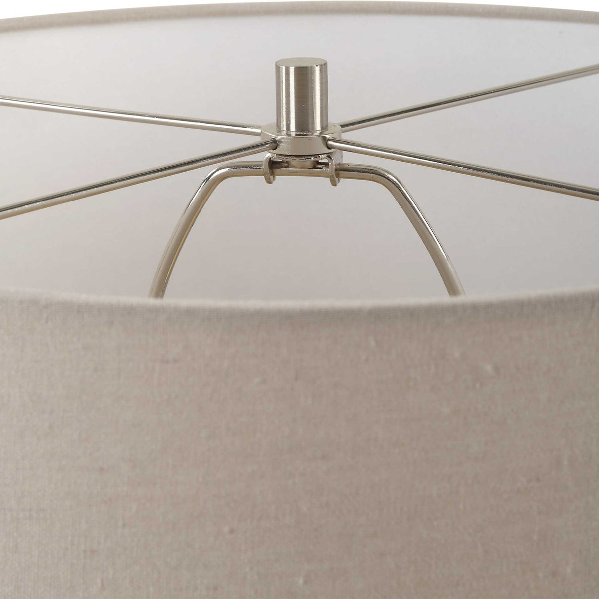 Modern European furniture - Distressed White Stone Table Lamp - www.oroa.com