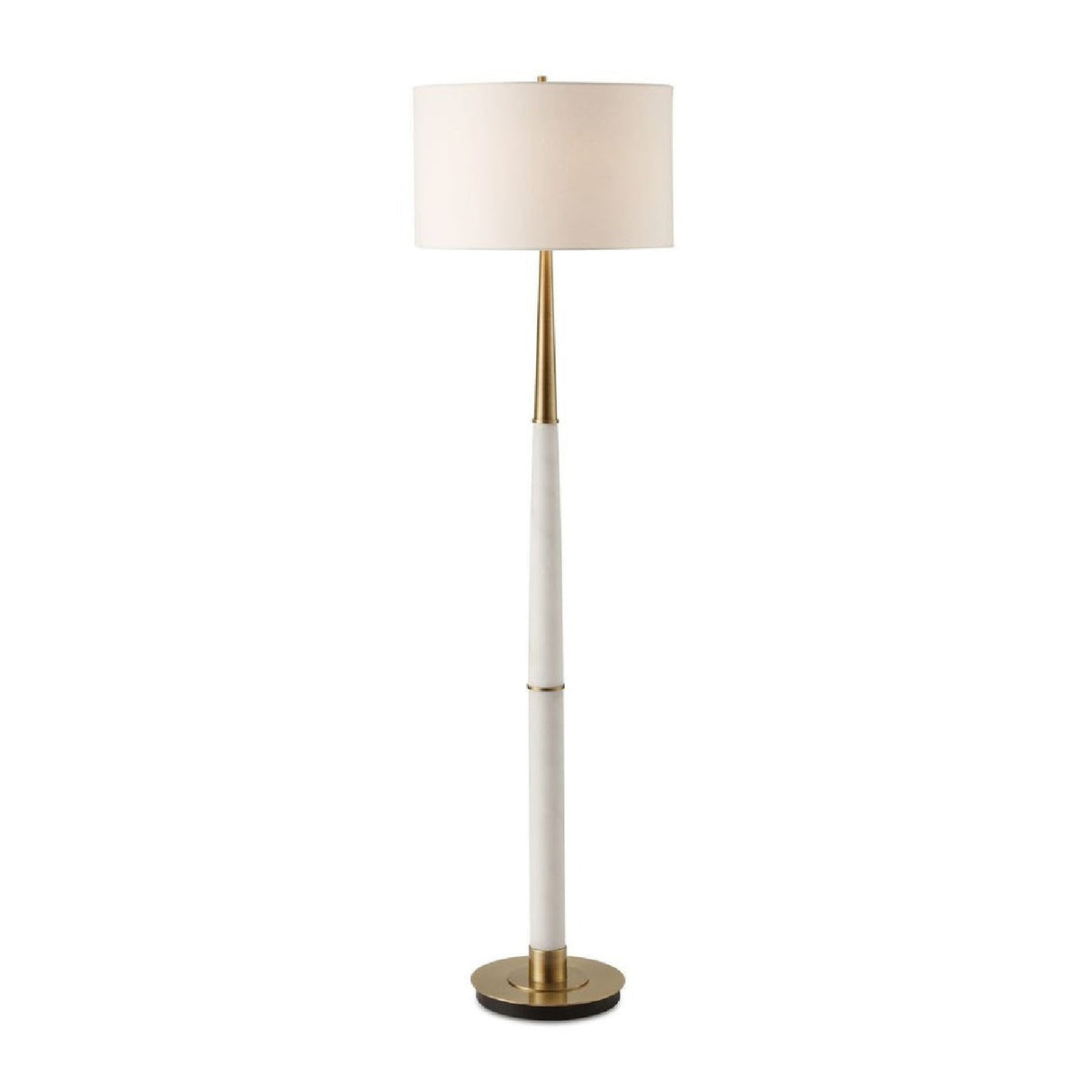 White Marble Column Floor Lamp by Uttermost Faro, alternate view 3