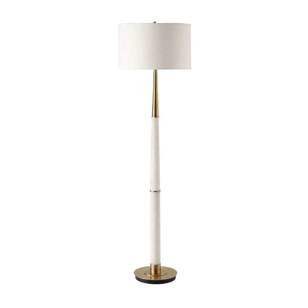 White Marble Column Floor Lamp by Uttermost Faro