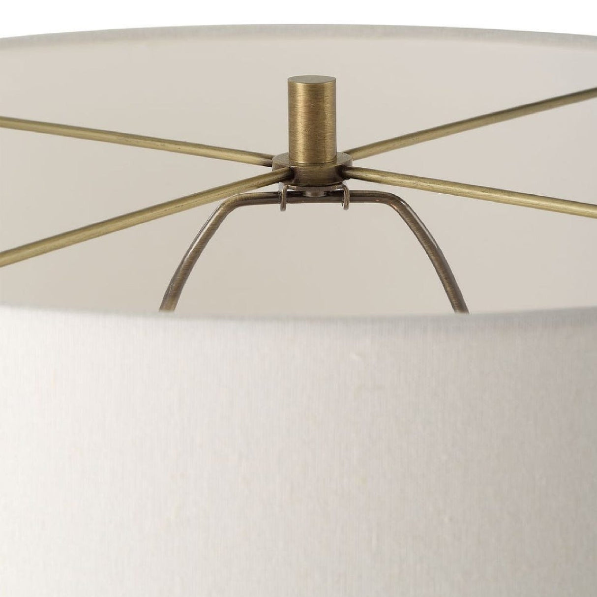 White Marble Column Floor Lamp by Uttermost Faro, alternate view 6