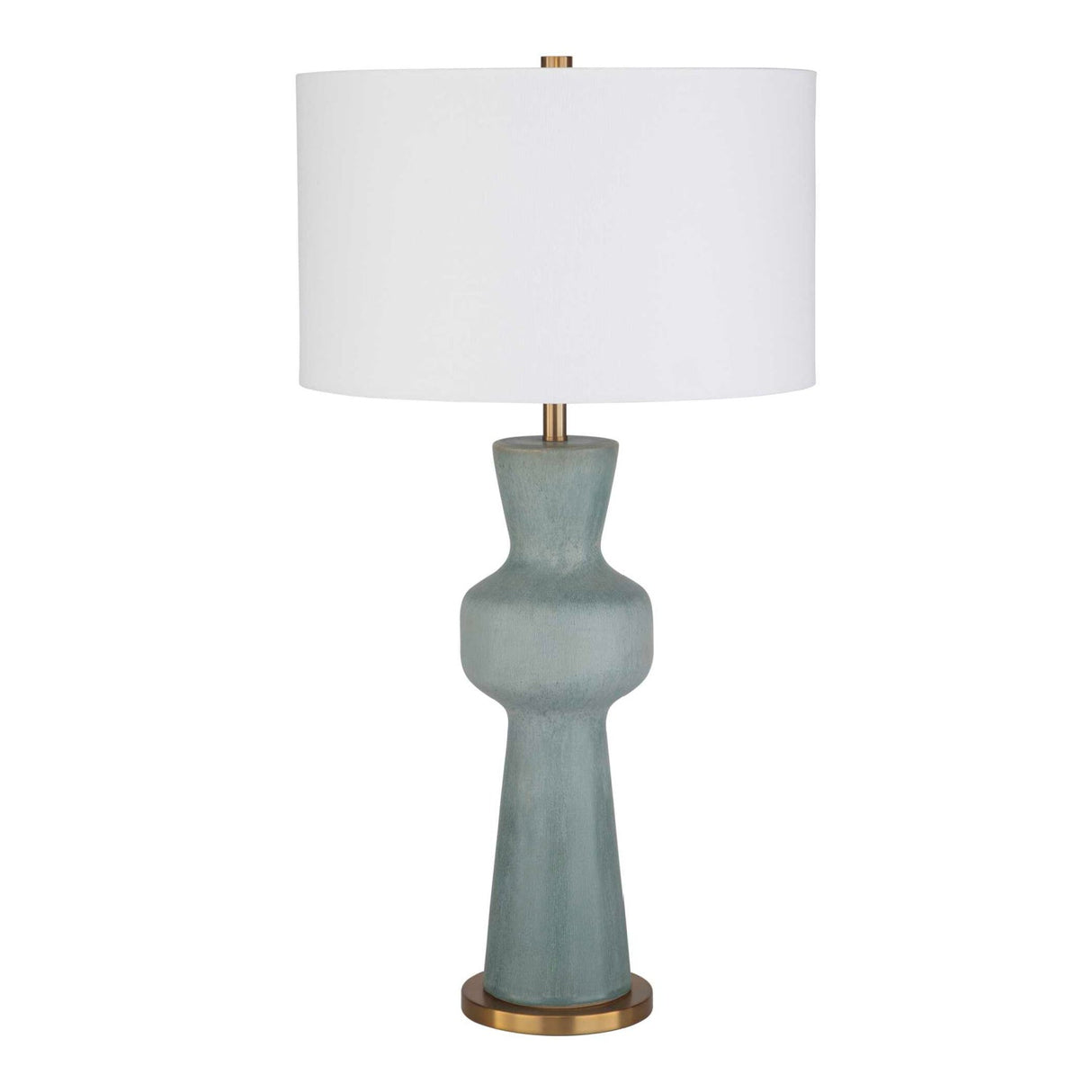 Green Ceramic Linen Table Lamp by Uttermost Pollard