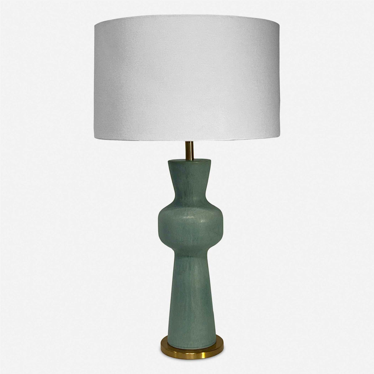 Green Ceramic Linen Table Lamp by Uttermost Pollard, alternate view 3