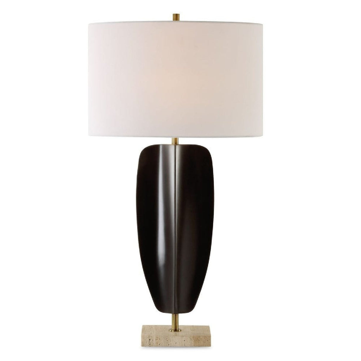Modern European furniture - Black Iron Modern Table Lamp by Uttermost Kure - www.oroa.com