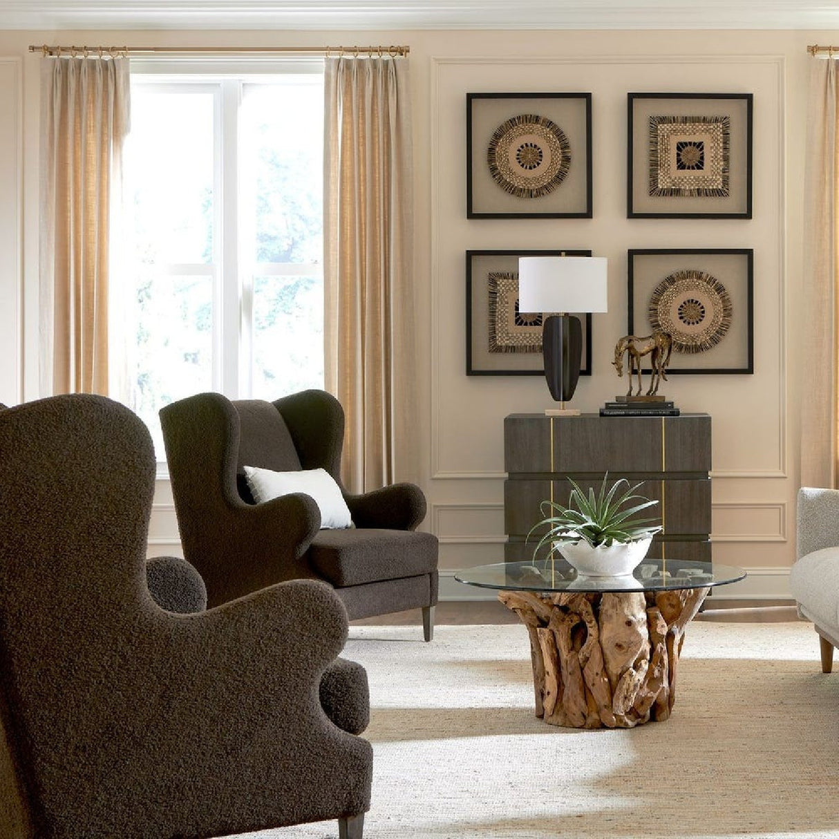 Modern European furniture - Black Iron Modern Table Lamp by Uttermost Kure - www.oroa.com