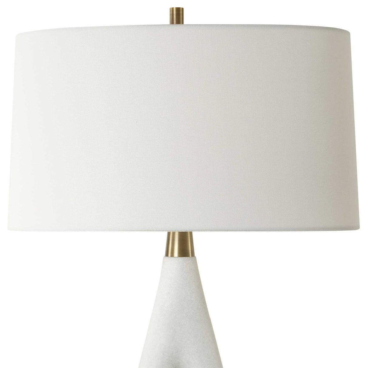 Modern European furniture - White Stone Table Lamp by Uttermost Promenade - www.oroa.com