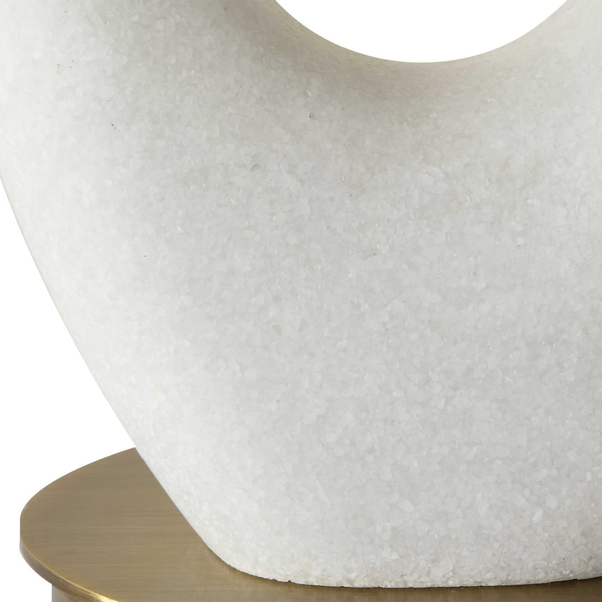 Modern European furniture - White Stone Table Lamp by Uttermost Promenade - www.oroa.com