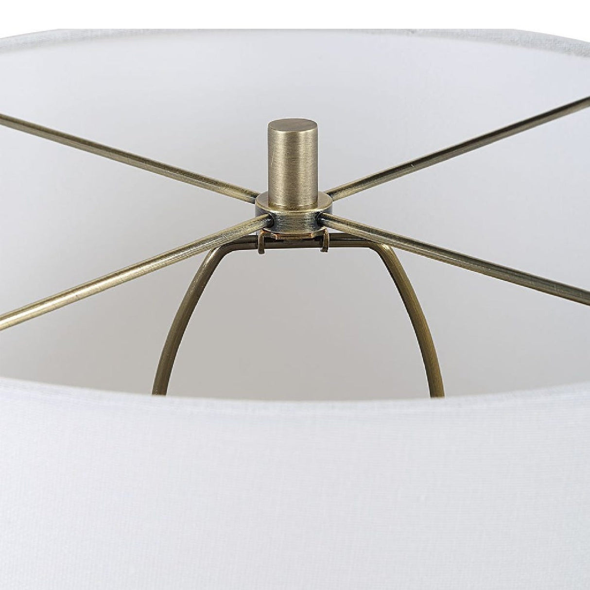 White Porcelain Table Lamp by Uttermost Liora, alternate view 6