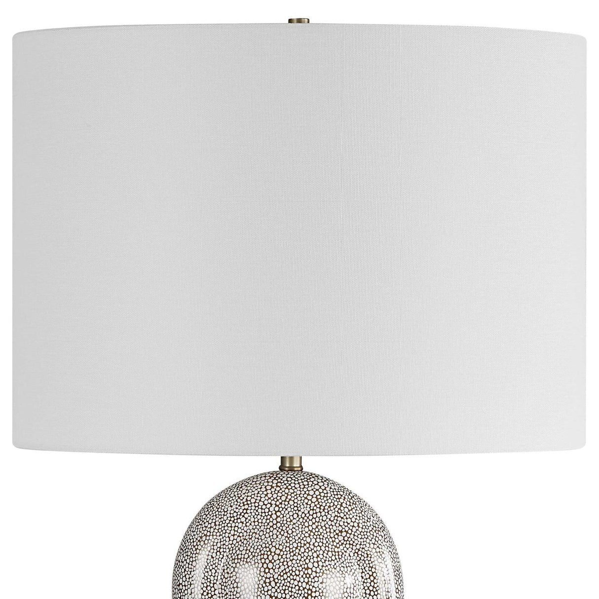 Modern European furniture - White Dotted Porcelain Table Lamp by Uttermost Dapple - www.oroa.com