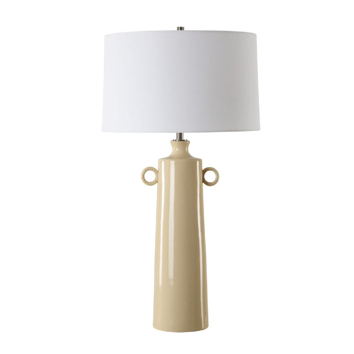 Crackled Yellow Ceramic Table Lamp by Uttermost Florero, alternate view 4