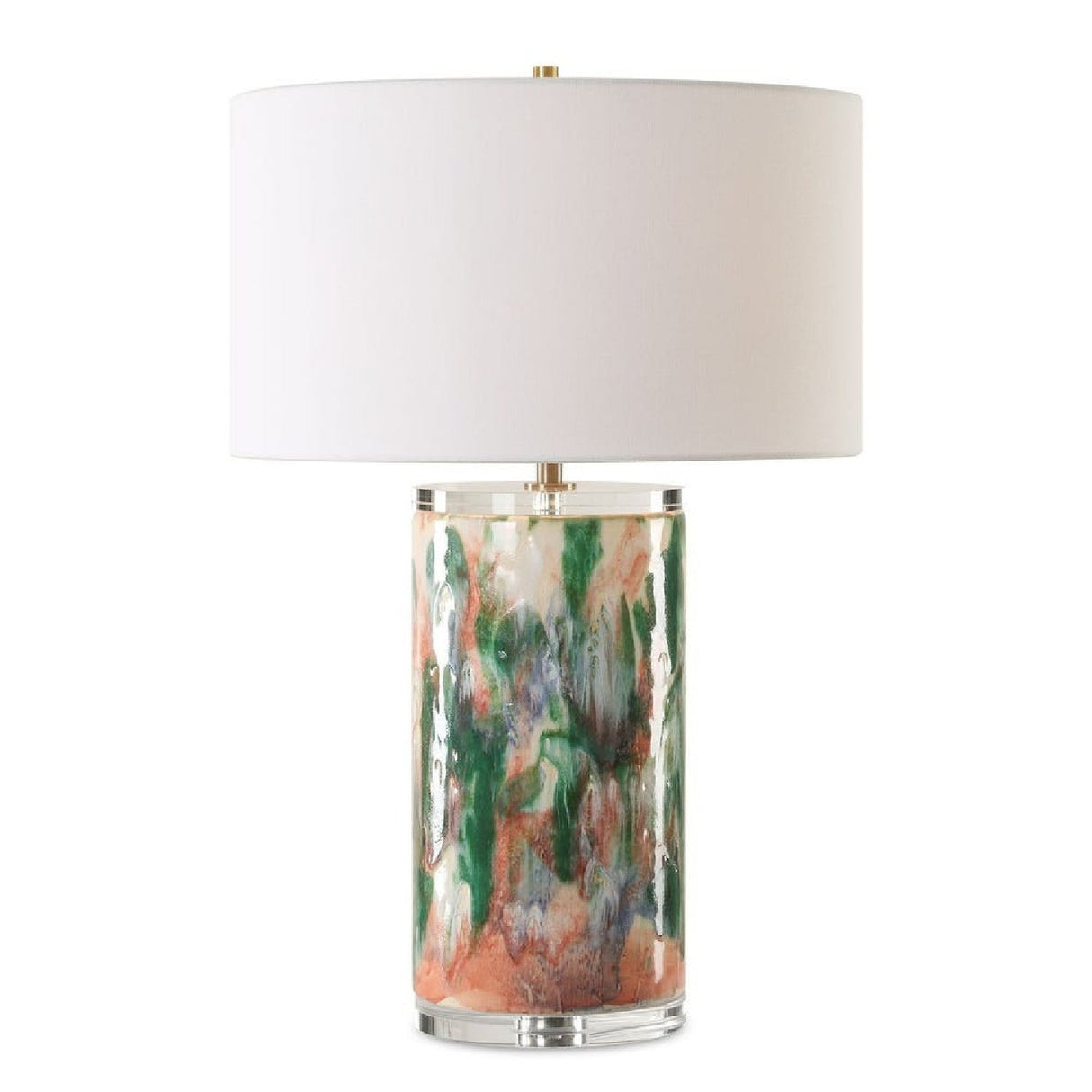 Modern European furniture - Multicolored Ceramic Table Lamp by Uttermost Silvie - www.oroa.com