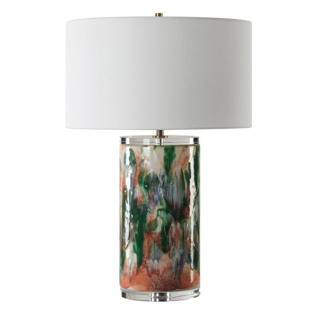 Modern European furniture - Multicolored Ceramic Table Lamp by Uttermost Silvie - www.oroa.com
