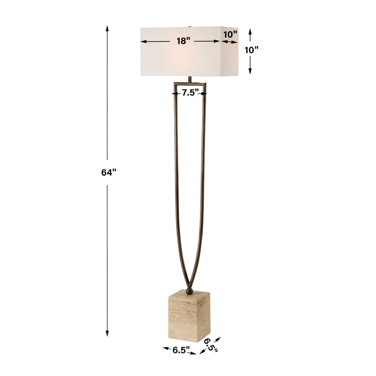 Modern European furniture - Split Dark Bronze Floor Lamp - www.oroa.com