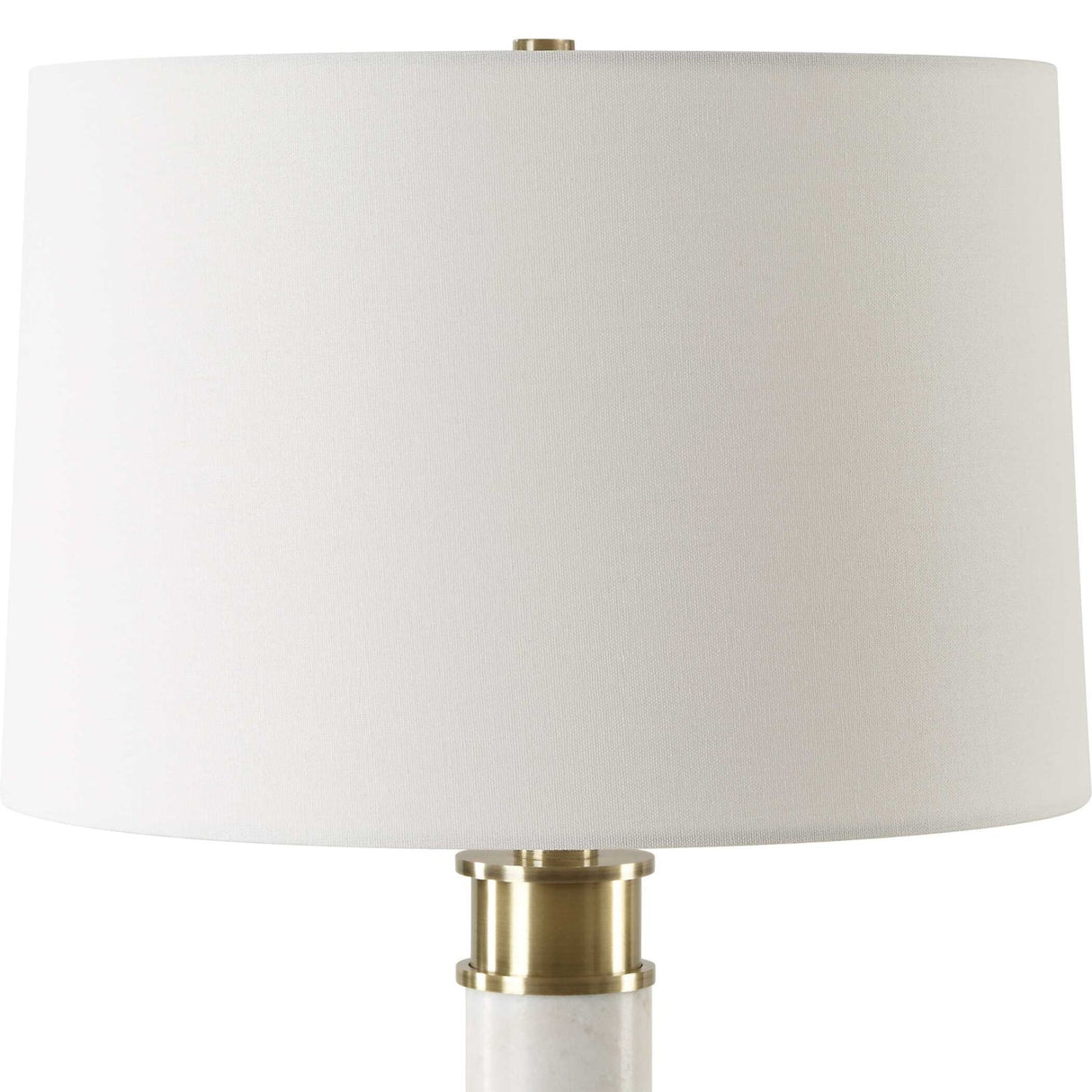 Modern European furniture - White Marble Column Table Lamp by Uttermost Plinth - www.oroa.com