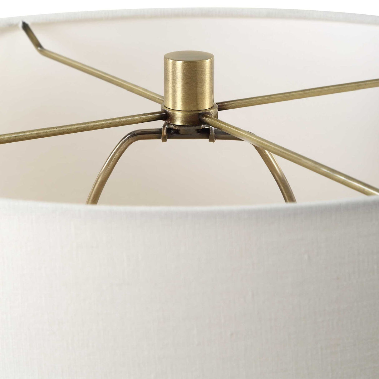 Modern European furniture - White Marble Column Table Lamp by Uttermost Plinth - www.oroa.com