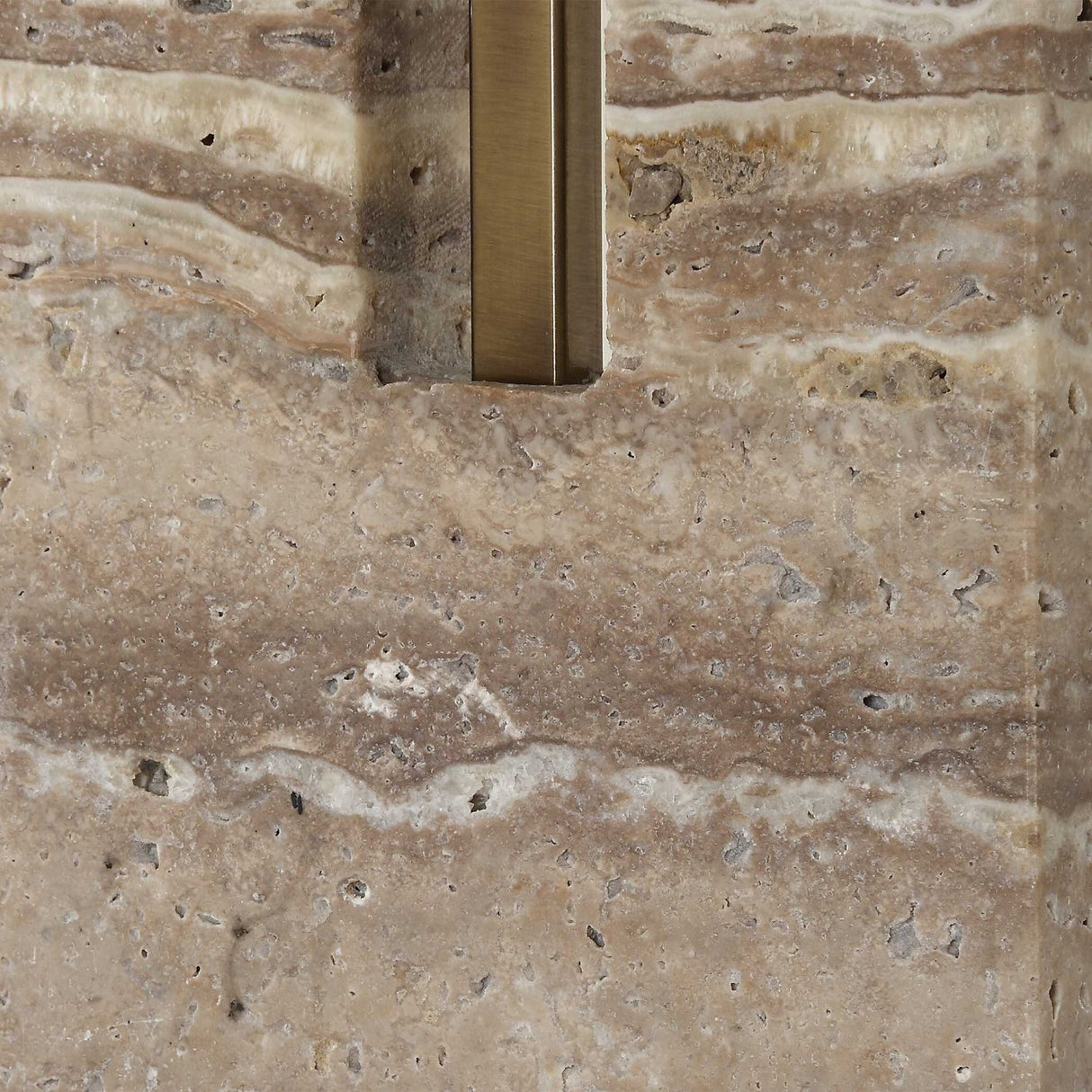 Modern European furniture - U-Shaped Travertine Table Lamp - www.oroa.com