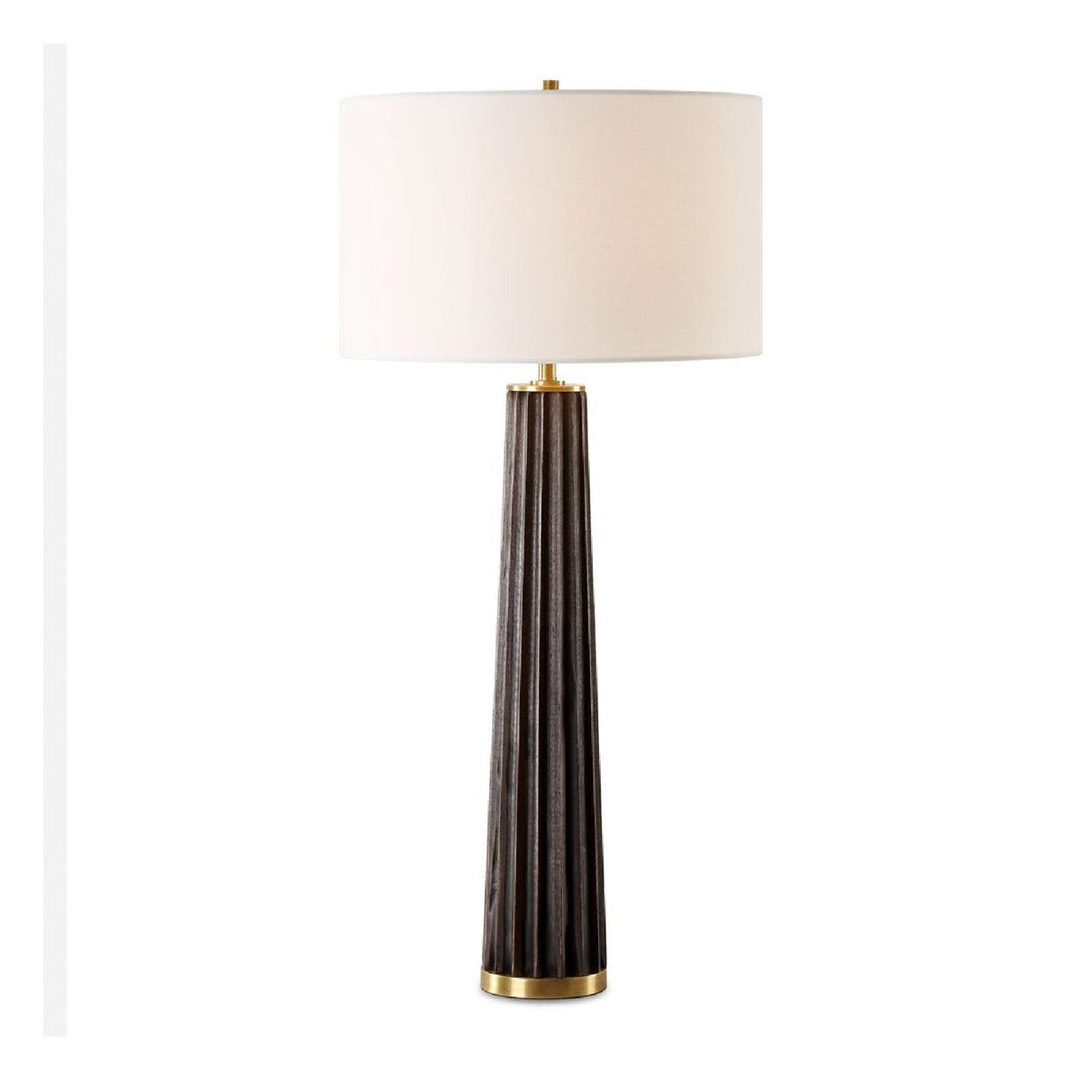 Scalloped Dark Oak Table Lamp by Uttermost Forage