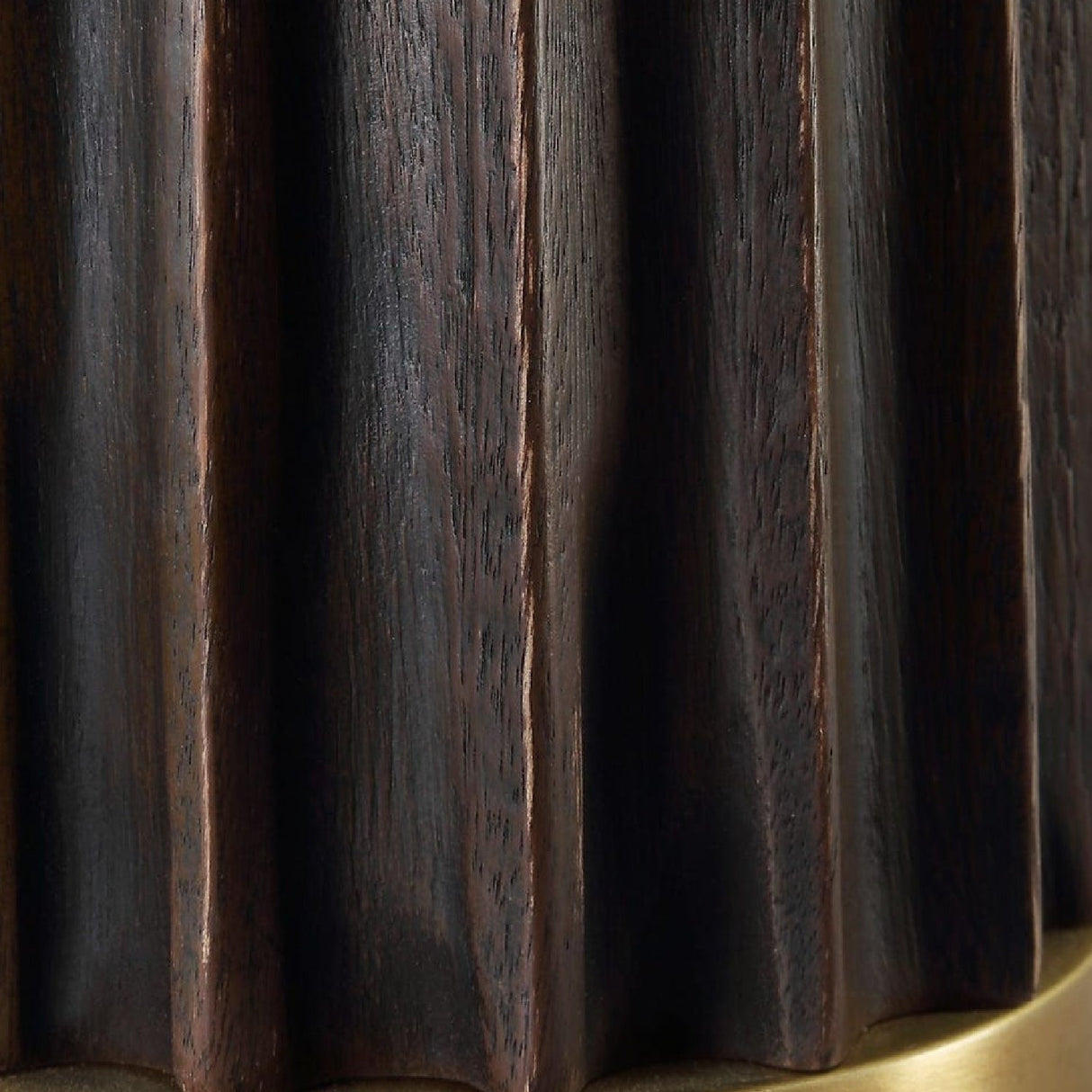 Scalloped Dark Oak Table Lamp by Uttermost Forage, alternate view 5