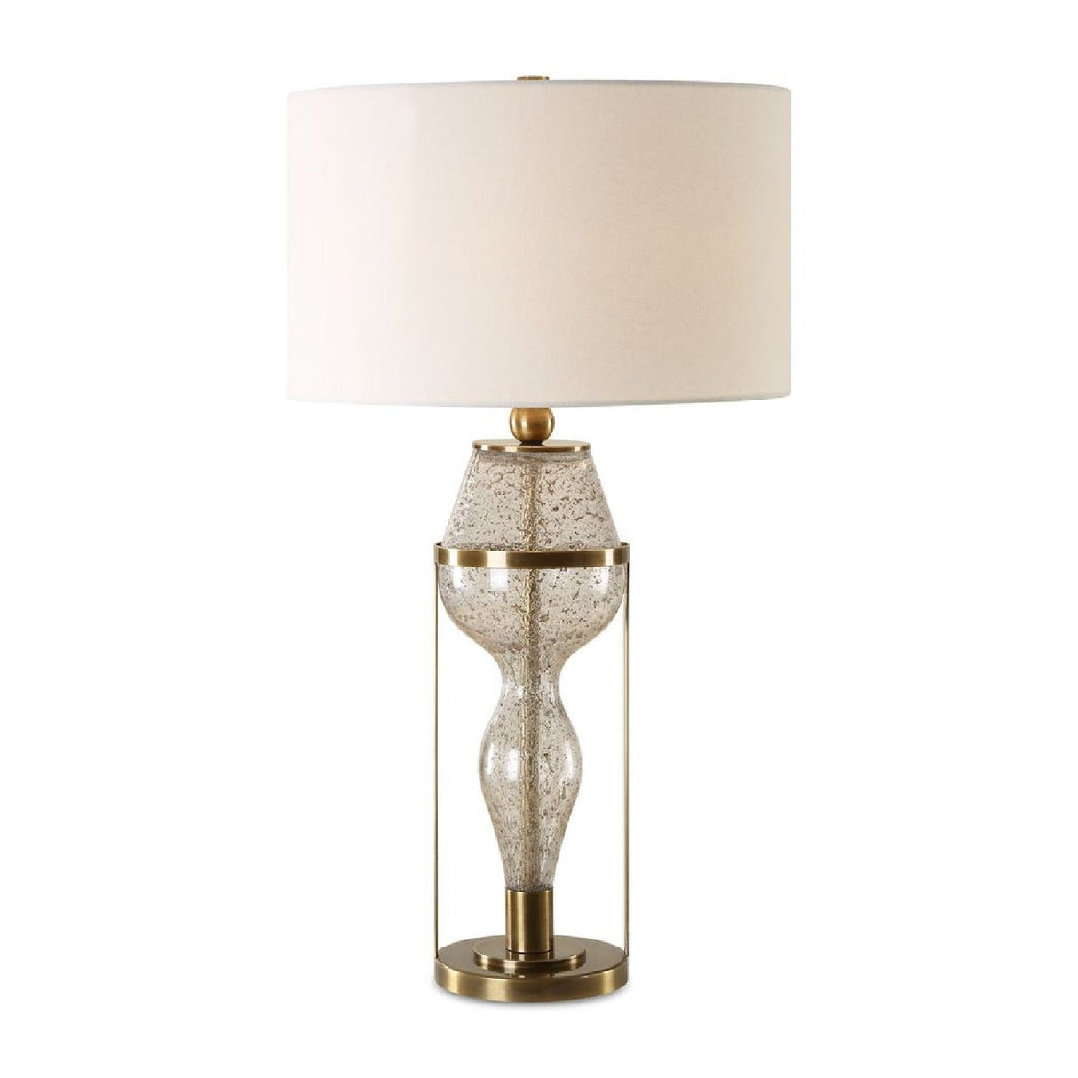 Hourglass Seeded Glass Table Lamp by Uttermost Out Of Time