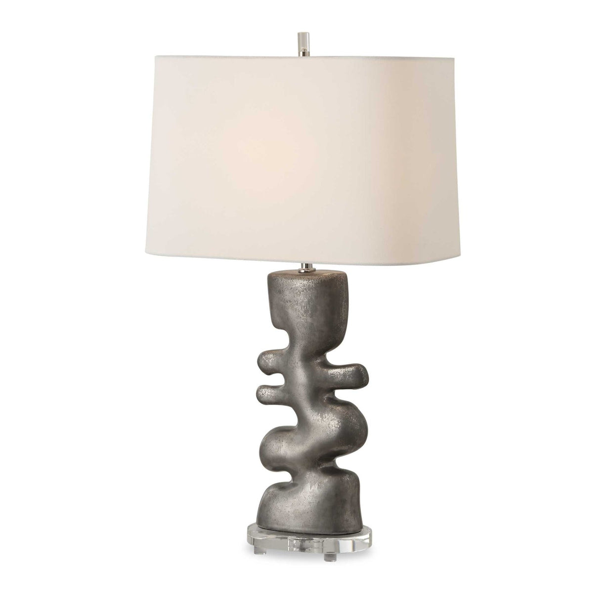 Modern European furniture - Tarnished Nickel Table Lamp by Uttermost Free Flowing - www.oroa.com
