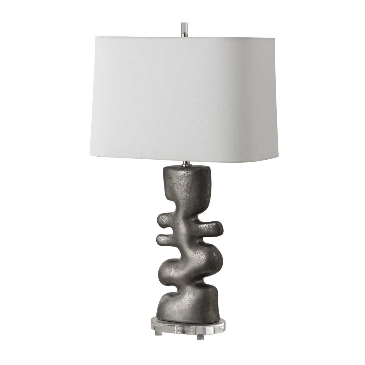Modern European furniture - Tarnished Nickel Table Lamp by Uttermost Free Flowing - www.oroa.com