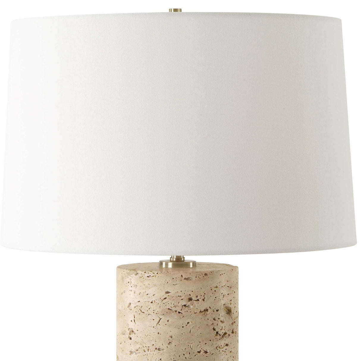Modern European furniture - Beige Travertine Table Lamp - www.oroa.com