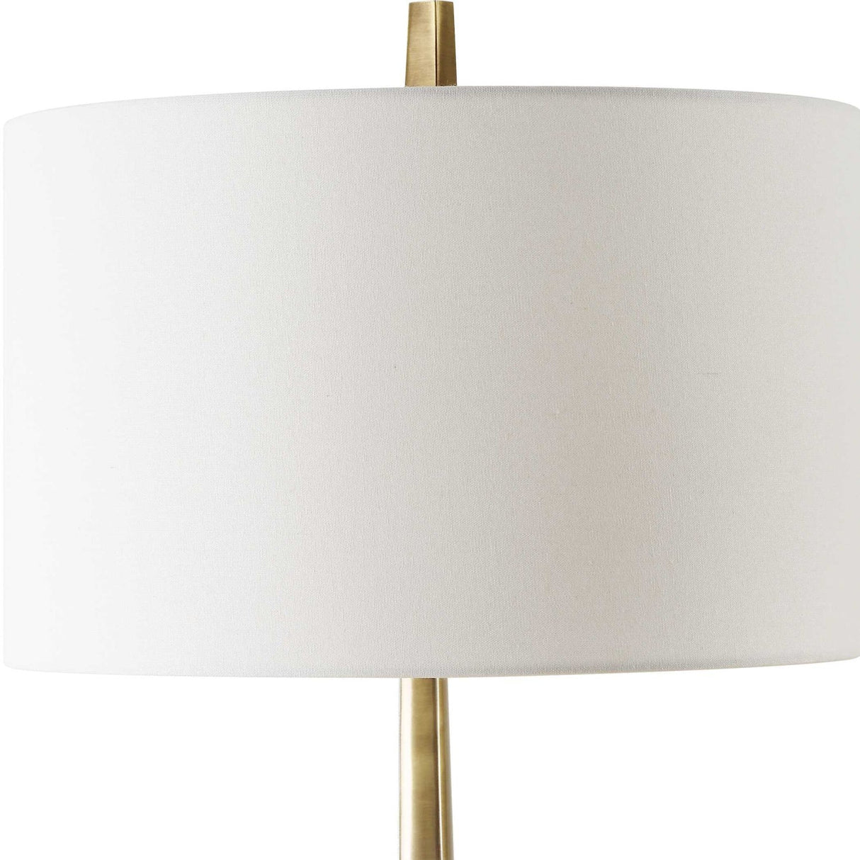 Modern European furniture - Round White Linen Table Lamp - www.oroa.com
