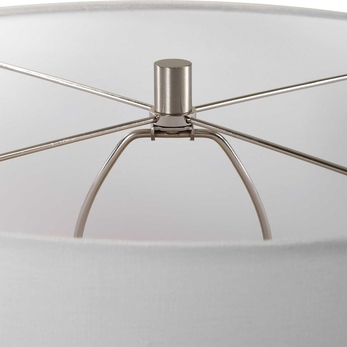 White Glaze Ceramic Table Lamp | Uttermost Dribble