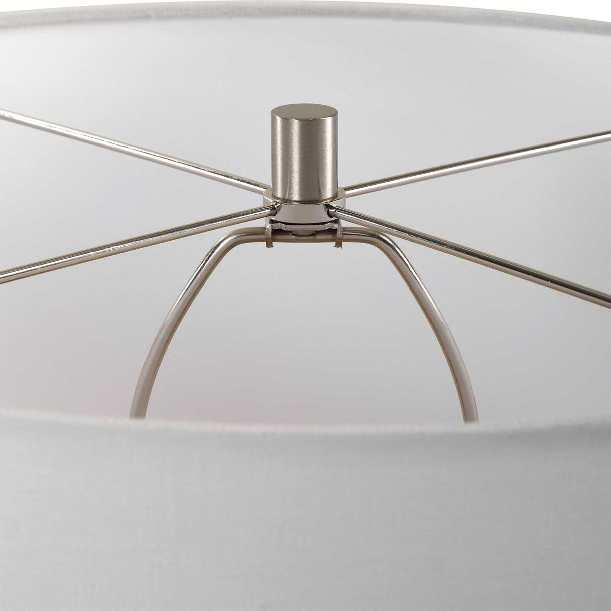 White Glaze Ceramic Table Lamp by Uttermost Dribble, alternate view 5