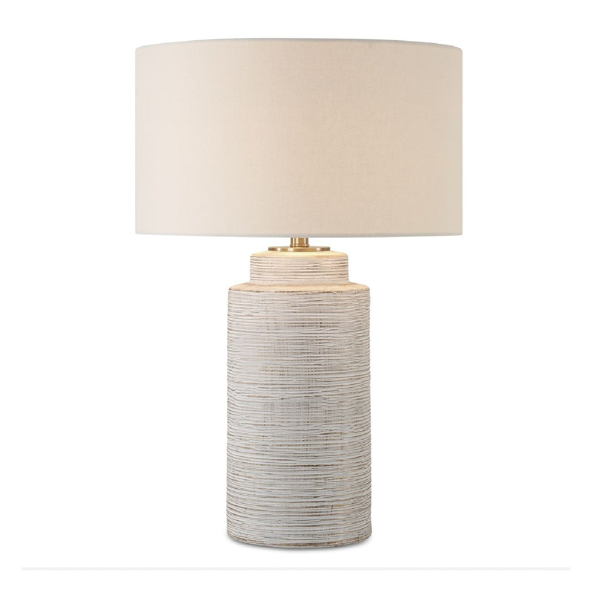 Tan Glazed Ceramic Table Lamp by Uttermost Strata