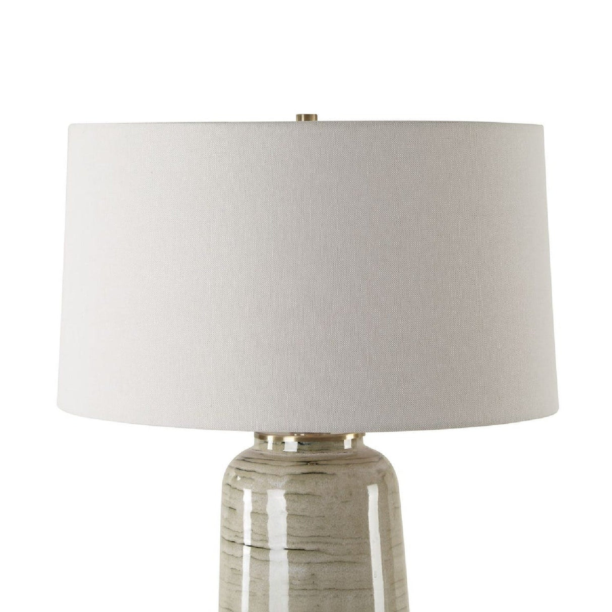 Tan Glazed Ceramic Table Lamp by Uttermost Strata, alternate view 6