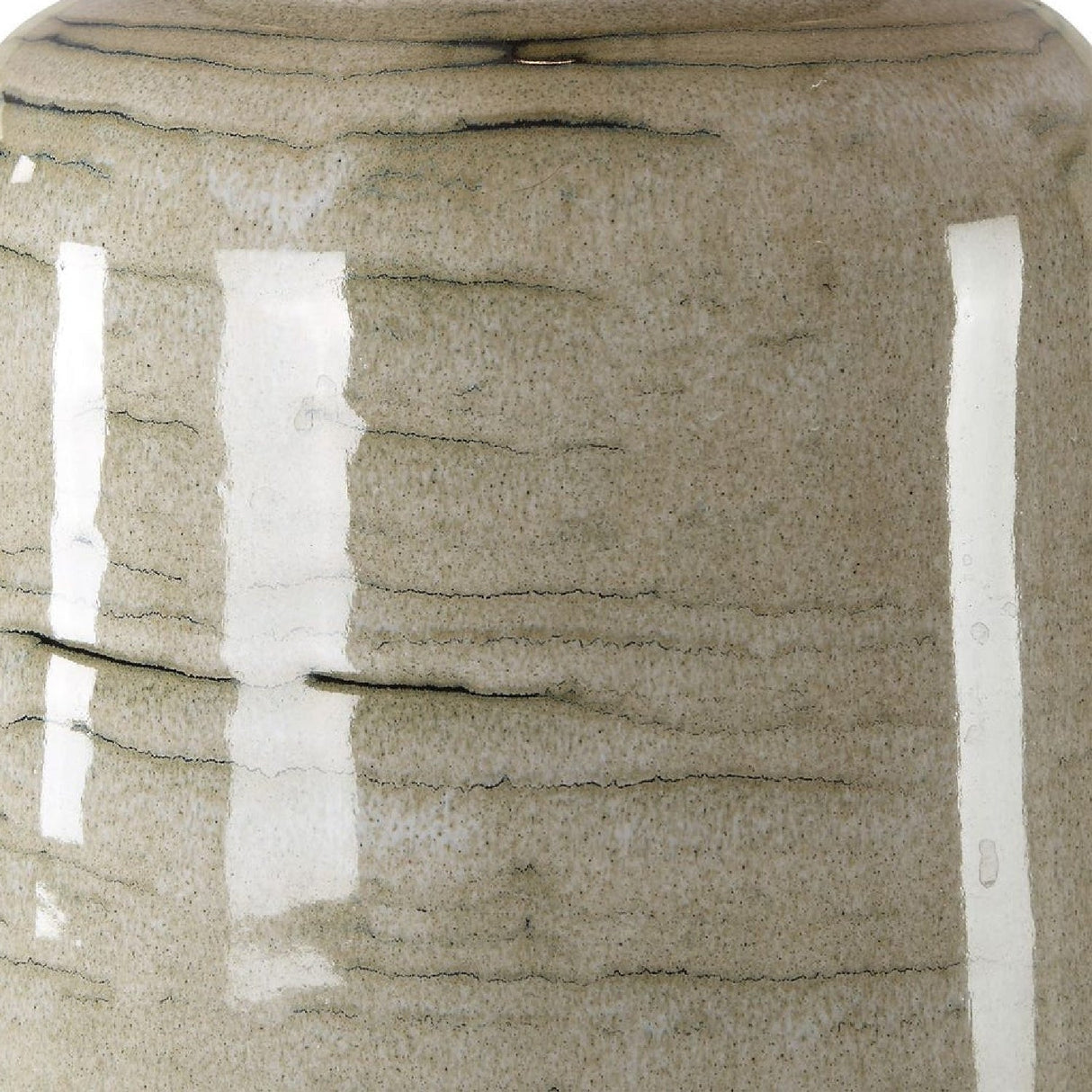 Tan Glazed Ceramic Table Lamp by Uttermost Strata, alternate view 7