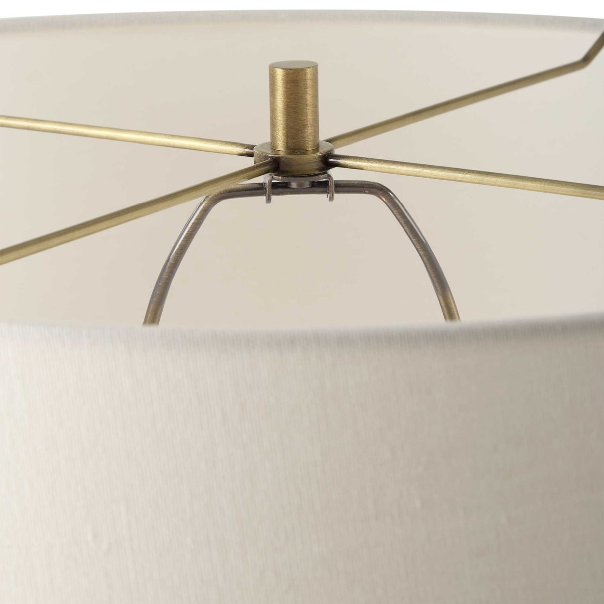 Modern European furniture - Black Travertine Base Floor Lamp - www.oroa.com