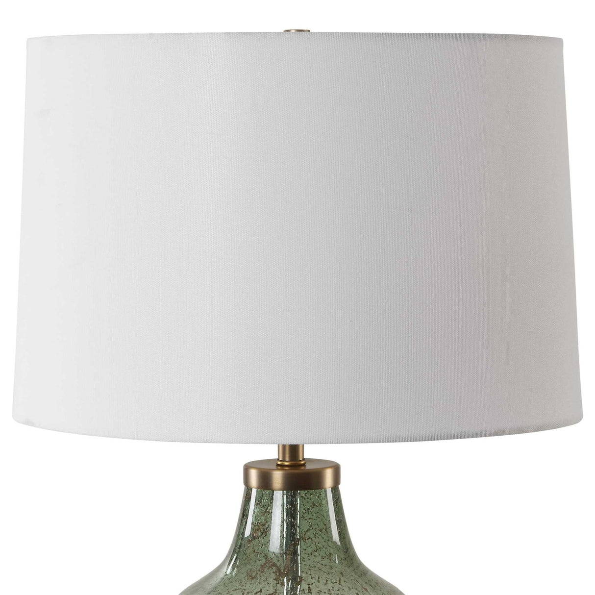 Green Translucent Glass Table Lamp by Uttermost Chianti, alternate view 4