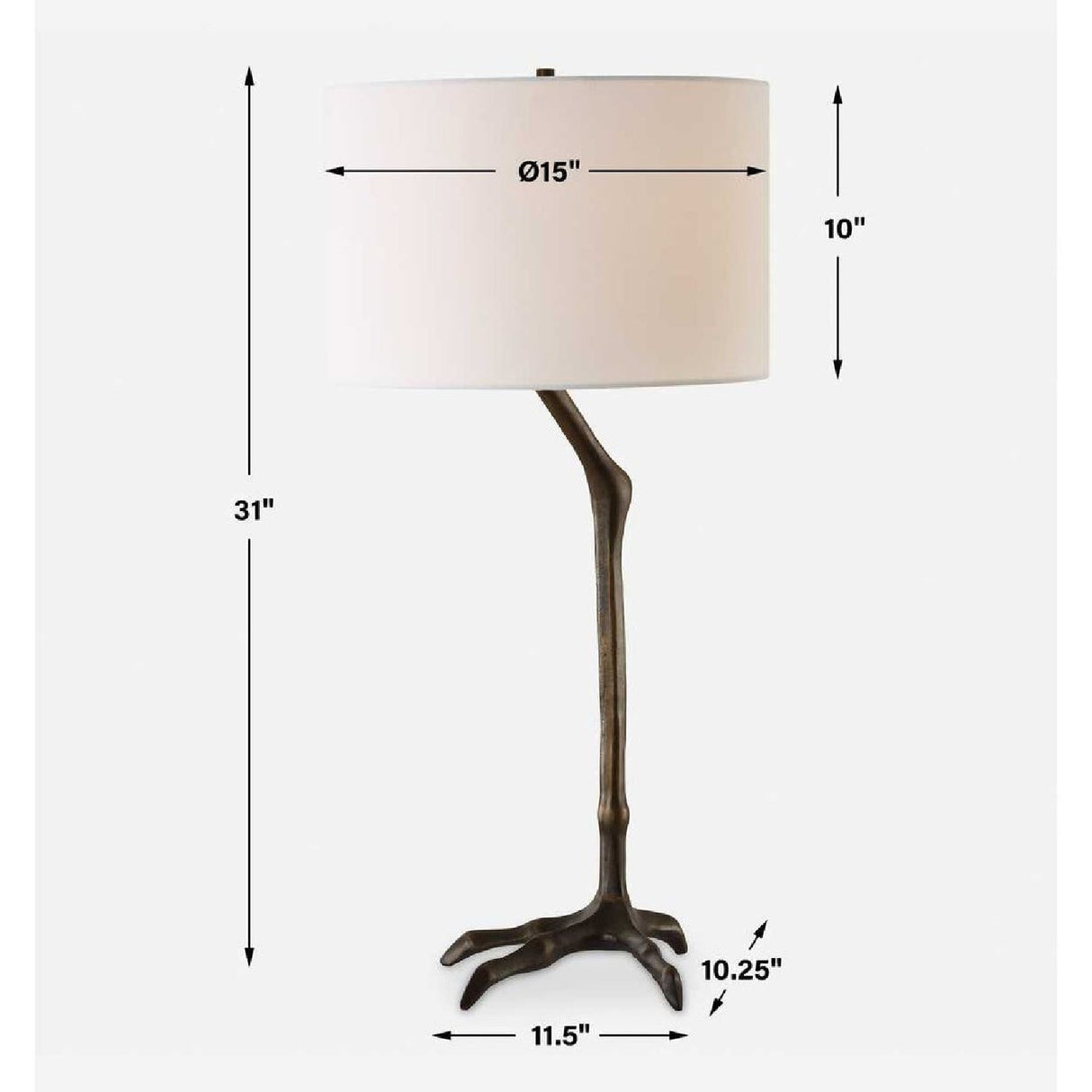 Modern European furniture - Bird Leg Inspired Table Lamp by Uttermost Perch - www.oroa.com