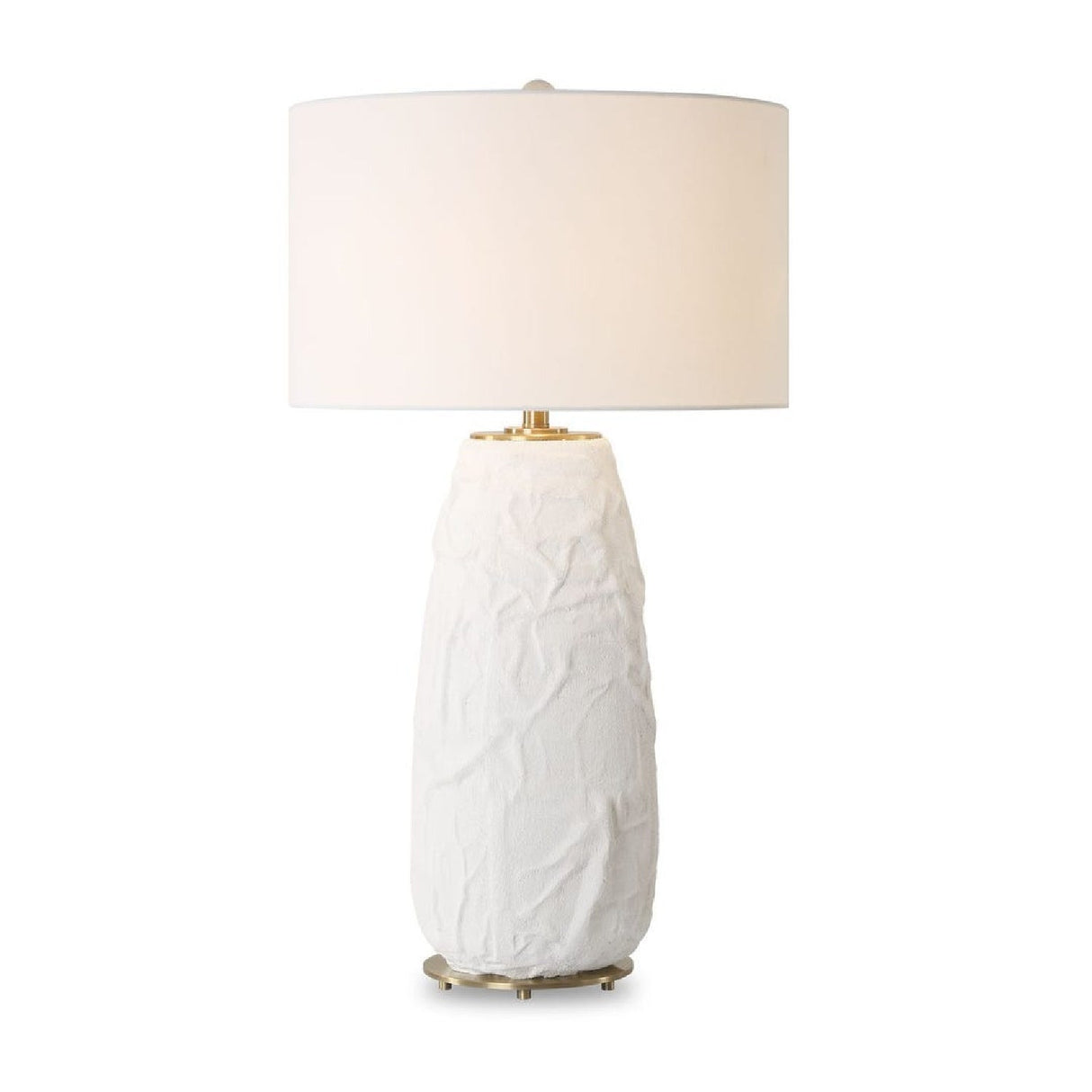 Modern European furniture - White Textured Ceramic Table Lamp by Uttermost Vida - www.oroa.com