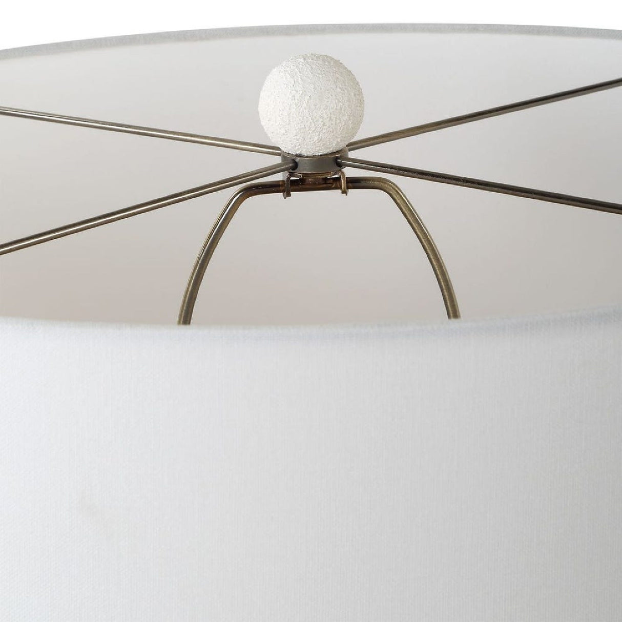 Modern European furniture - White Textured Ceramic Table Lamp by Uttermost Vida - www.oroa.com