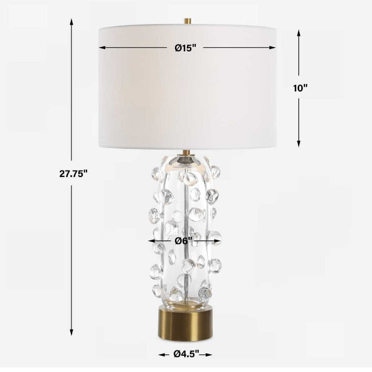 Glass Table Lamp by Uttermost Aura, alternate view 11