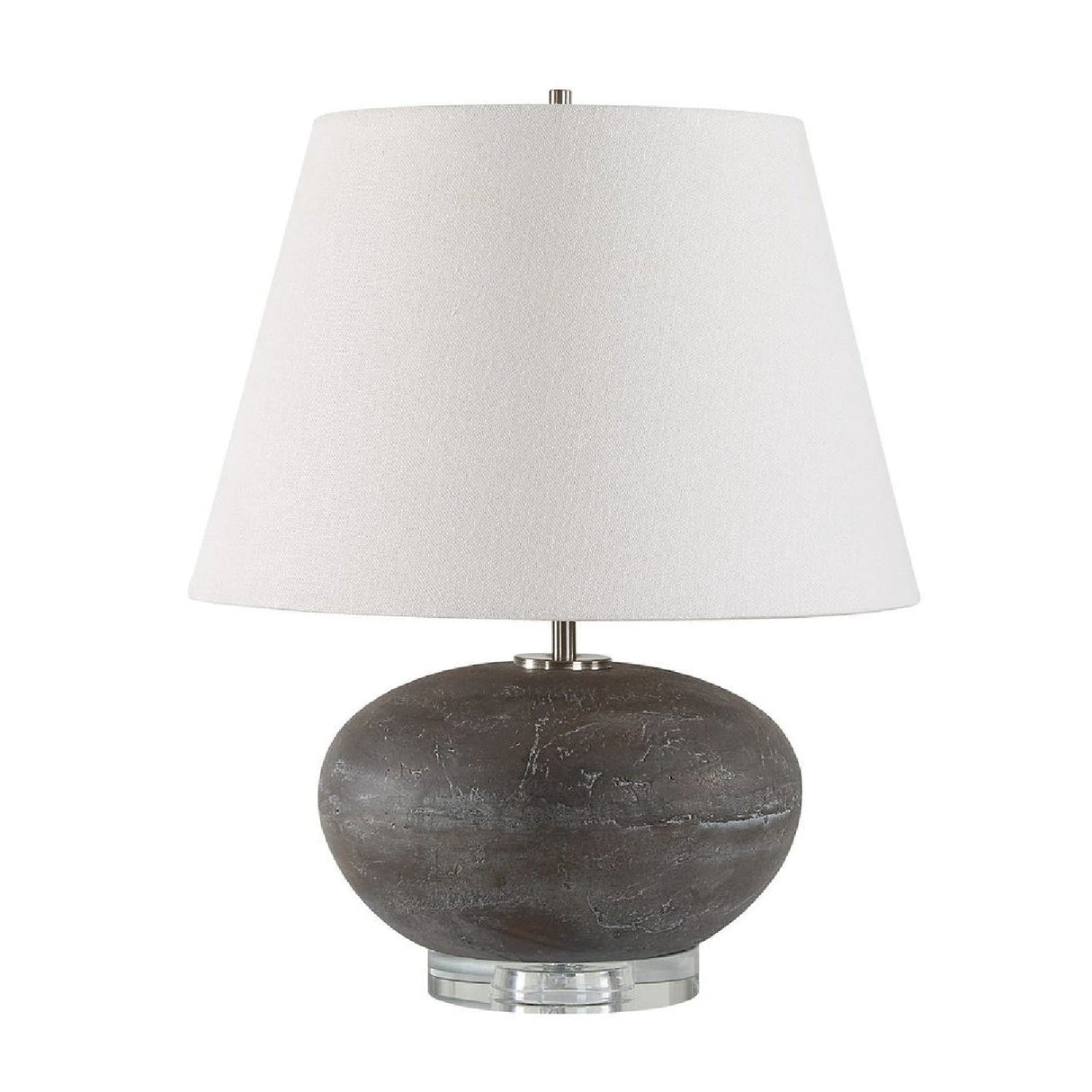 Modern European furniture - Distressed Black Ceramic Table Lamp by Uttermost Beckley - www.oroa.com